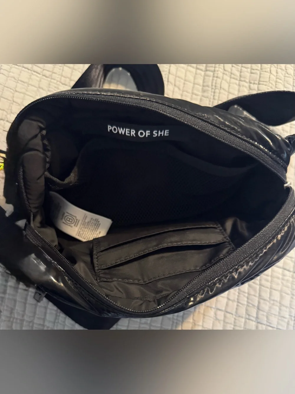 ATHLETA ALL ABOUT SHINE QUILTED CROSSBODY BELT BAG